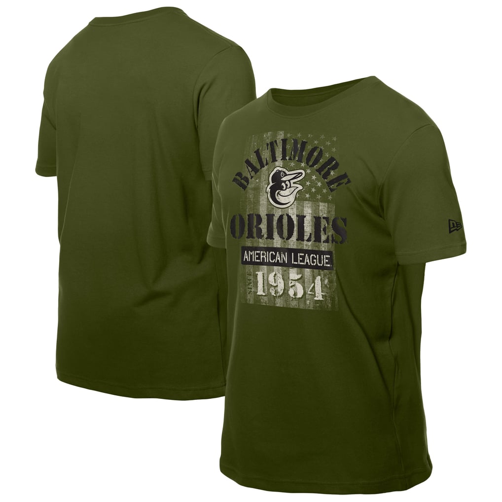  Baltimore Orioles New Era Armed Forces T-Shirt - Green